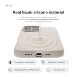 elago Compatible with iPhone 16 Pro Case, Premium Liquid Silicone Case, Full Body Protective Cover, Shockproof, Slim Phone, Anti-Scratch Soft Microfiber Lining, 6.3 inch (Stone)