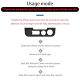 2-Pack Privacy Covers for iPhone 13 Pro/Max, Protects Camera & Face ID