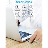 2 In 1 Otg Converter Usb 3.0 To Micro Usb And Type C Adapter Female To Male And Male Connector (2 Pack)