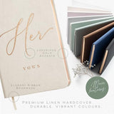 Vow Books His And Hers - Linen Wedding Vow Books Perfect As Bride & Groom Gifts, Wedding Registry Ideas - His & Hers Gifts Wedding Vow Book - Wedding Essentials & Accessories