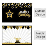 Jumbo Birthday Card Giant Guest Book Happy Birthday Party Decorations Supplies Gifts For Office Teacher Women Men Co-Worker -Large 14 X 22 Inches