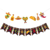 Taco Bar Banner, Mexican Fiesta Party Decorations for Cinco De Mayo & Celebrations