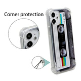 Case For Iphone 12 Mini Matte Finish Heavy Duty Soft Back Cover With Reinforced Corners Tpu Soft Bumper Retro Cassette Tape Case Compatible With Iphone 12 Mini