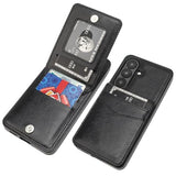 for Galaxy S26 Case Wallet with Credit Card Holder, Flip Premium Leather Magnetic Clasp Kickstand Heavy Duty Protective Cover for