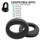 Mdr-Rf970Rk Earpads Replacement Foam Ear Pads Pillow Cushion Cover Cups Parts Compatible With Sony Mdr-Rf970R Mdr-Rf970Rk Mdr-Rf925R Rf925Rk Mdr-Rf985R 960R Headphones (Black)
