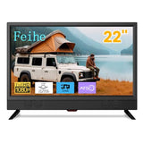 22 Inch Tv,1080P Led Widescreen Hdtv With Digital Atsc Tuners, Flat Screen Tv With Hdmi/Vga/Rca/Usb For Kitchen, Rv, Bedroom, Caravan(No Smart Tv)-New Model