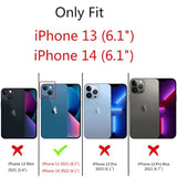 Designed For Iphone 13/Iphone 14 Black Leopard Case, Heavy Duty Protection Shockproof Dropproof Case, Cute Black Leopard Cheetah Cover For Women Girls Iphone 14/13 6.1 Inch