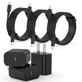 Iphone Charger Fast Charging, 3Pack Usb-C Wall Charger Block With 6Ft Usb C To Lightning Cables Compatible For Iphone 14/14 Pro/14Pro Max/13/12/11/Xs Max Type C Charge