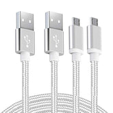 Android Charger Micro Usb Cable 2Pack 6Ft Fast Charging Cord For Samsung Galaxy S6/S7 Edge, J3/J7 Star Prime Crown, Note 4/5, Lg G4 K40 K30 K20 Stylo 3, Moto, Xbox, Ps4, Kindle Fire Tablets And Phones