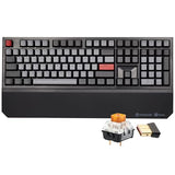 X5 Wireless Mechanical Keyboard, Dual-Mode 2.4G/Usb-C Ergonomic Full Size 108 Keys Keyboard, Kailh Box 3.0 Tactile Switch, N-Key Rollover, Backlit Gaming Keyboards With Wrist Rest (Dark)
