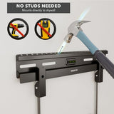 Mount-It! No Stud TV Wall Mount, Studless Drywall TV Bracket for 2365 Inch Flat Screen TVs, No Drill Easy Install, Slim 1.1 Low Profile, Supports 77