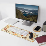 Laptop Mouse Pad Lovely Shiba Inu Dogs Desk Mat With Stitched Edges 31.5X 11.8 Inch Non-Slip Large Keyboard Rubber Writing Table Mat For Office Home