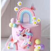 Rainbow Pony Unicorn Cake Decoration Pony Birthday Decoration Rainbow Cake Topper Unicorn Party Favors Birthday Cake Decoration For Girl