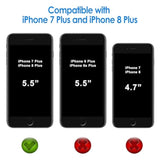 JETech Black Case for iPhone 8 Plus and 7 Plus, Anti-Yellowing Shock Absorbing Bumper