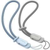 2 Pack Lanyard, Phone Strap, Adjustable Phone Lanyard With Two-Color Braided, Phone Wrist Strap For Airpods, Phone Case, Camera Wrist Strap, Cell Phone Wrist Lanyard, Cloud Blue & Gray