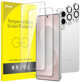 JETech Screen Protector for Samsung Galaxy S25 Edge with Camera Lens Protector, Tempered Glass Film, Fingerprint ID Compatible, HD Clear, 2-Pack Each