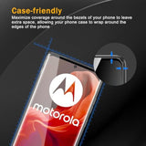 3 Pack Tempered Glass Screen Protector For Motorola Moto G85/Moto Edge 50 Fusion, Anti-Fingerprint, 9H Hardness, Scratch Resistant, 3D Curved Tempered Glass Film, Hd Clear