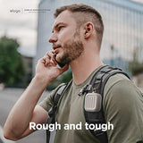 elago Armor Case Compatible with AirPods 3 Case Cover - Karabiner Included, Supports Wireless Charging, Shock Resistant, Easily Cleaned, Full Protection (Stone)