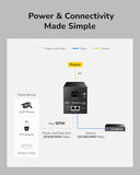 Poe300 60W Gigabit Ultra Poe++ Injector, Up To 60W Ultra Power Supply, 1000Mbps Shielded Rj-45, Ieee 802.3 Af/802.3 At/802.3 Bt Compliant, Metal Housing