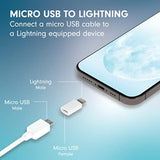 VisionTek Micro USB to Lightning Adapter – 2 Pack – MFi Certified Adapter for iPhone, Ipad, iPod and AirPods. Compatible with iPhone 12/12 Pro/12 Pro Max/XS/XS Max and Airpods/AirPods Pro