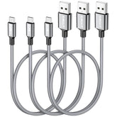 3-Pack 1.5Ft Nylon Braided Micro USB 2.0 Fast Charging & Data Cable