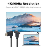 Usb C Male To Female Extension Cable 1Feet/30Cm, Right& Left Angled 90 Degree
