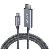 Anker HDMI Cable, 4K@60Hz Ultra-Fast Nylon-Braided USB C to HDMI Cord with Advanced Shielding, Thunderbolt 5/4/3, for MacBook, iPad, iPhone, HD TV,