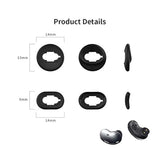 Ear Tips For Samsung Galaxy Buds Live 2020(Dsm-R180) Earbuds Accessories,Soft Silicone Anti-Slip Ear Adapter Sets Replacement-8 Pairs(Black)