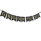 Groom To Be Swallowtail Banner, Bachelor Party Decoration, Marriage Engagement, Hen Night, Future Groom Bunting, Wedding Party Supplies Black