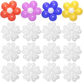 100 Pieces Flower Balloon Clips Balloons Holder Balloon Arch Clips For Baby Shower Wedding Event Decorations Birthday Party Supplies (Flower Style)