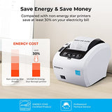 Receipt Printer, Thermal Receipt Printer Works With Windows Mac Chromebook Linux Cash Drawer, Usb/Ethernet Port 80Mm Printer For Pos, High-Speed Auto-Cutter Wall Mount, Esc/Pos, Itpp047