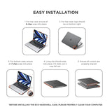 Satechi Eco Hardshell Case Compatible with MacBook Air 13-inch (M2 2022, M3 2024, M4 2025), Slim & Lightweight, Hub-Friendly Design, Dark