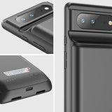 Battery Case For Google Pixel 6 6.4", 10000Mah Ultra Powerful Rechargeable Charging Case, Protective Extended Backup Charger Case For Google Pixel 6 5G (2021 Released)