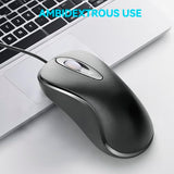 Classic Wired Office Mouse Ergonomic Usb Optical 3-Button 1000 Dpi Comfortable Durable For Windows Mac Laptop Desktop Black (1)