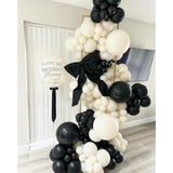 112pcs Black & White Balloon Arch Kit β Elegant Garland for Parties Events