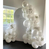 Pearl White Balloons 18 Inch, 12 Pcs Extra Large Pearl Balloon Cream Clear Latex Balloons For Arch, Big Cream Balloon For Women White Birthday Wedding Bridal Shower Anniversary Party Decoration
