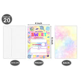Candy Birthday Invitations For Boys Girls Kids, Fill In Party Invites, Decorations, Favors, 20 Invitations With Envelopes (Ha07)