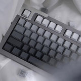 125 Keys Gradient Gray Keycaps Pbt Dye Sub Cherry Profile Fit For 61/87/104/10