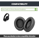 Studio Pro Earpads Cushion Replacement With Protein Leather For Studio Pro Wireless Bluetooth Headphone