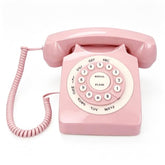 Retro Corded Landline Phone, Classic Vintage Old Fashion Telephone For Home & Office, Wired Home Phone Gift For Seniors