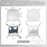 25Pcs Silver and White Foil Balloons Arch Kit Wall Backdrop Party Decorations