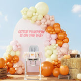 Orange Pink Balloon Arch Garland Kit: Baby Shower Party Decor