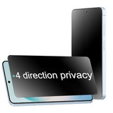 2 Pack 360 Degree Matte Privacy Screen Protector for Galaxy S26 Anti-Spy 4 Directions Tempered Glass Anti-glare Film 6.3 inch
