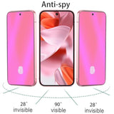 2 Pack Anti-Blue Privacy Tempered Glass For Google Pixel 10/10 Pro / 9/9 Pro Anti-Spy Screen Protector Film Support Finger Unlock 6.3 Inch