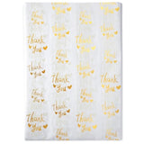 Gold Thank You Tissue Paper Bulk,20" X 14",Gold Thank You Tissue Paper For Packaging,Gift Bags, Graduation,Birthday,Thanksgiving,30 Sheets