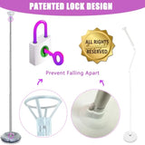 Balloon Column Stand Kit Set Of 2, 7Ft Height Adjustable Balloon Arch Kit, Metal Telescopic Pillar Balloon Stand, Birthday Party, Graduation, Wedding Christmas Decorations