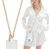Phone Lanyard/Chain Corssbody Hands-Free Cell Phone Lanyard For Women Detachable Iphone Strap Corssbody Universal Neck Phone Holder Chain For Phone Case With Clear Phone Tether Tabs