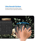 Dark Academia Gaming Mouse Pad, Mystical Green Plant Book Extended Gaming Mouse Pad Mat With Stitched Edge Non-Slip Base Big Mouse Pad, Xxl Extended Mouse Protector For Home Office, 31.5”X11.8”