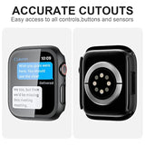 12 Pack Case With Tempered Glass Screen Protector For Apple Watch Series 6/5/4/Se 40Mm, Hard Pc Full Coverage Slim Guard Bumper Protective Cover Hd Ultra-Thin Cover For Iwatch 40Mm Accessories