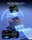 Shipping Label Printer With Touchable Screen, 4X6 Bluetooth Thermal Label Printer With Built-In Label Holder, D420D Thermal Printers For Small Business, Compatible With Usps, Tiktok,